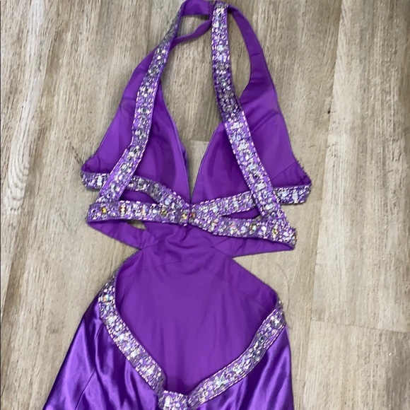 Mori Lee Purple Prom Dress - Picture 6 of 7